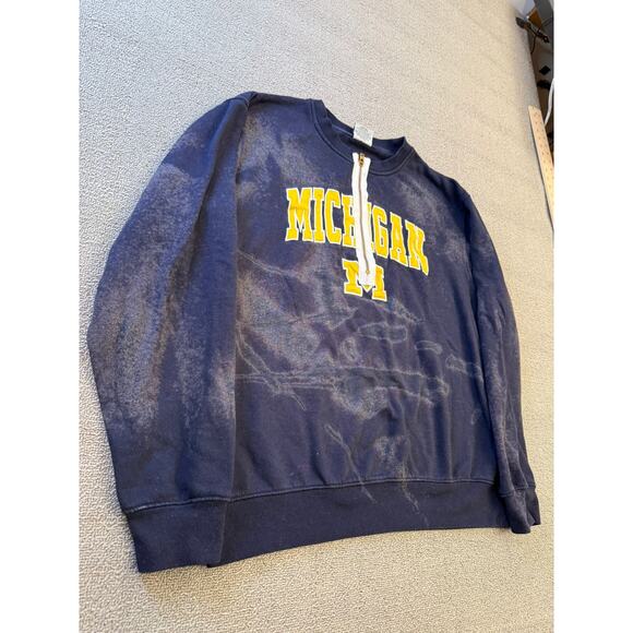 Stadium Athletics Men Large Blue Michigan Pullover Crewneck Sweatshirt - Picture 16 of 16